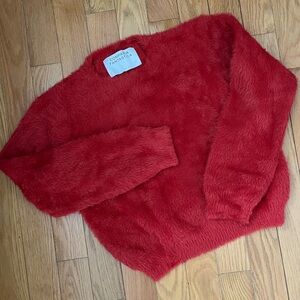 Red Fuzzy Sweater